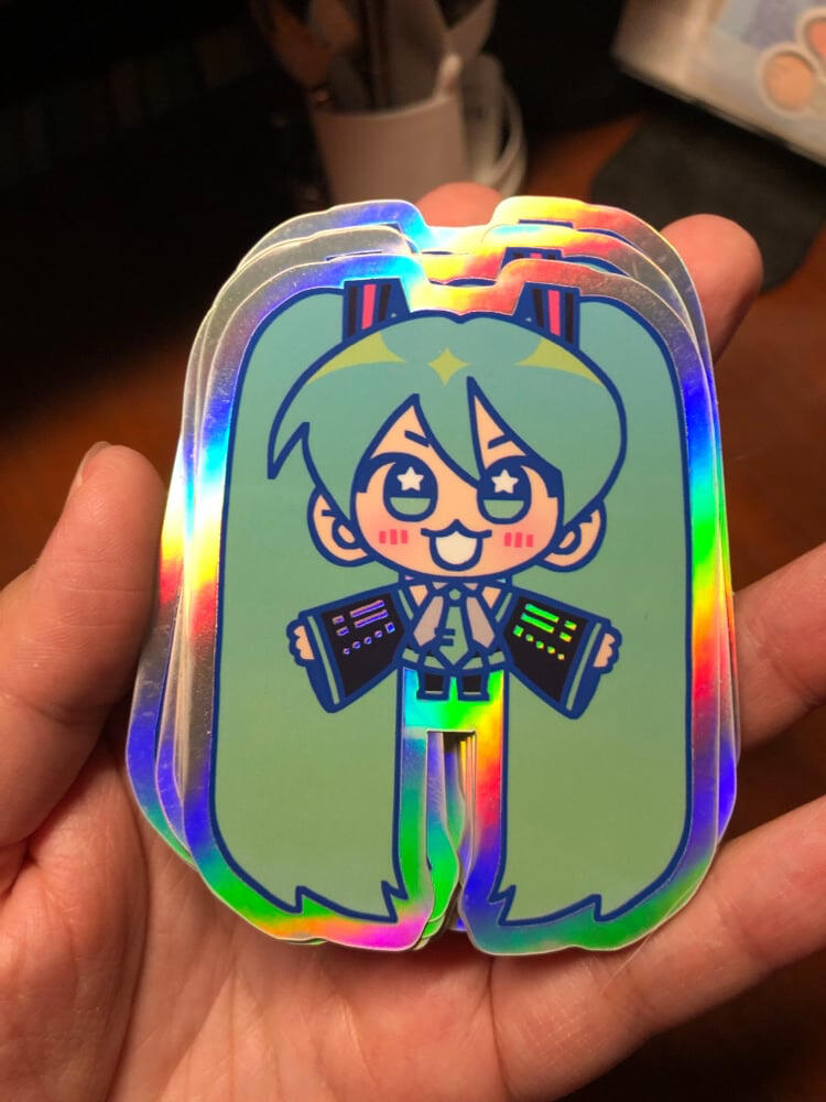 Holo Miku Sticker Holo Miku Sticker