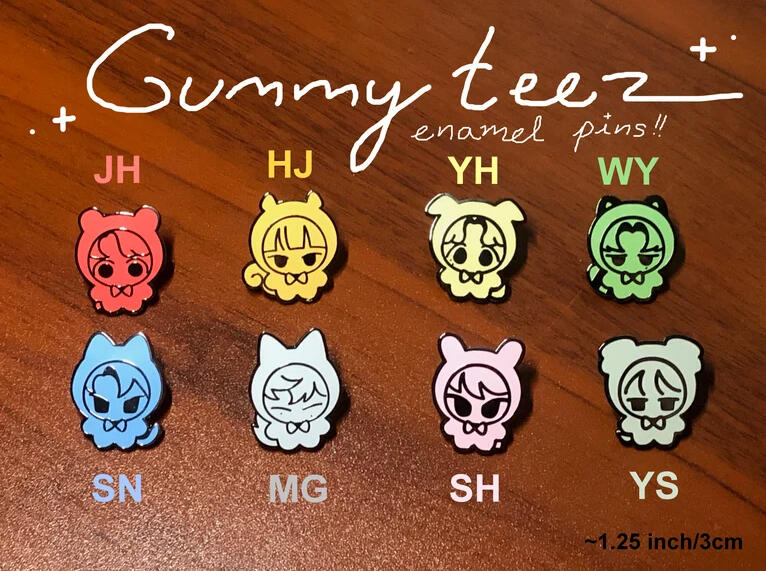 Gummy Enamel Pins